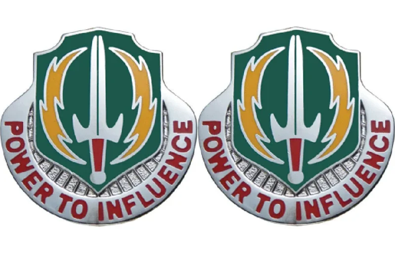 psyops psychological operations insignia pair influence power