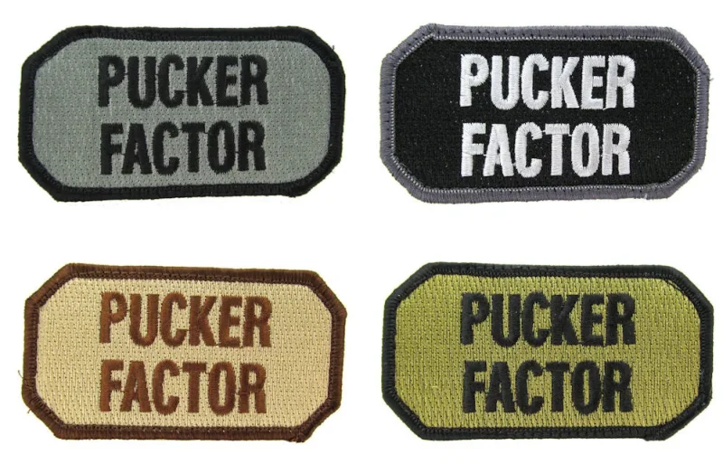 pucker factor morale patch closeout sale various colors