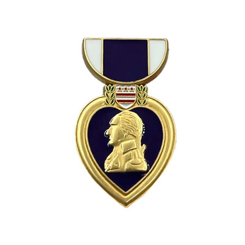 purple heart pin medal authentic military award