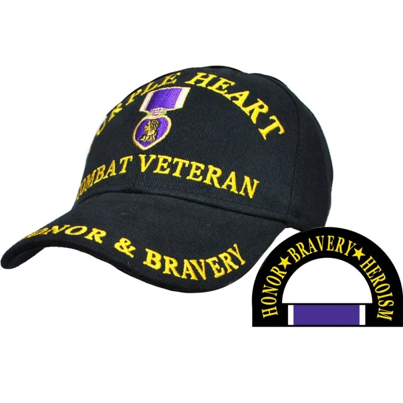 purple heart veteran cap honor bravery