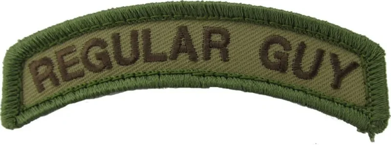 regular guy hook fastener tab patch