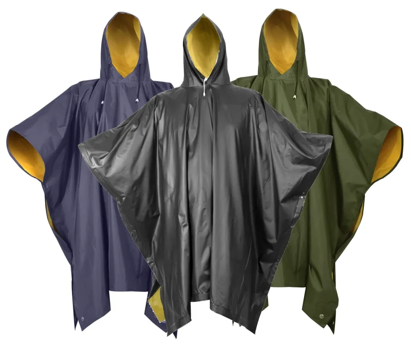 reversible pvc rain ponchos