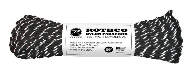 rothco 550 paracord type iii nylon 550 lb scaled