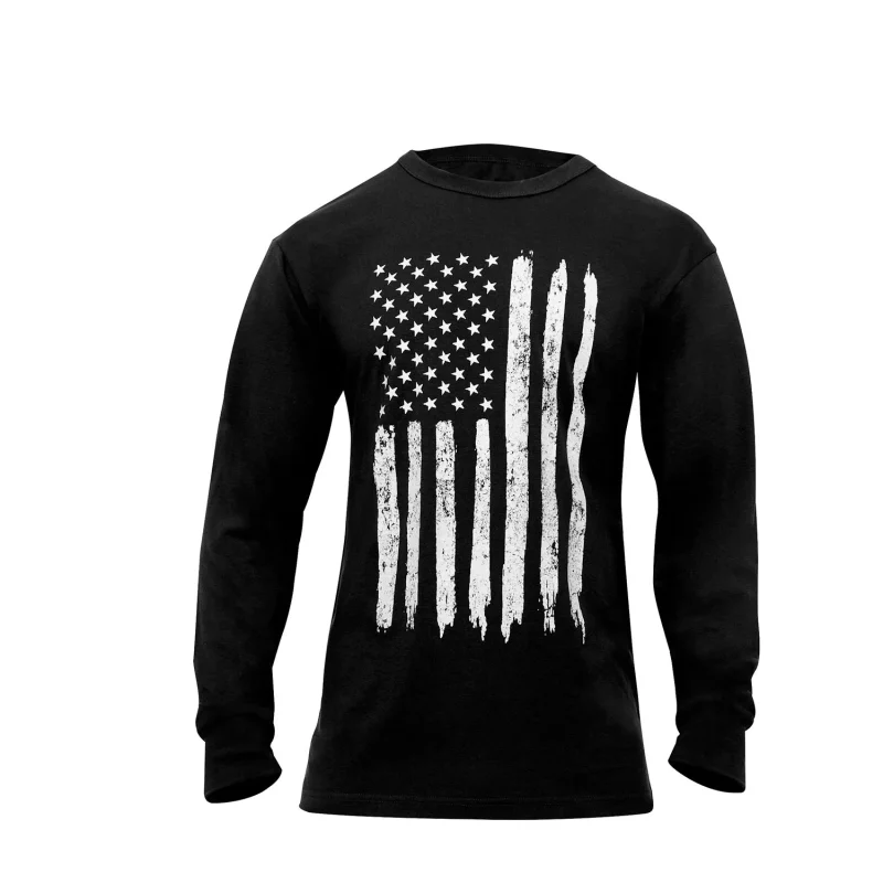 rothco american flag long sleeve tee