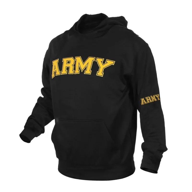 rothco army embroidered hoodie military pullover sweatshirt