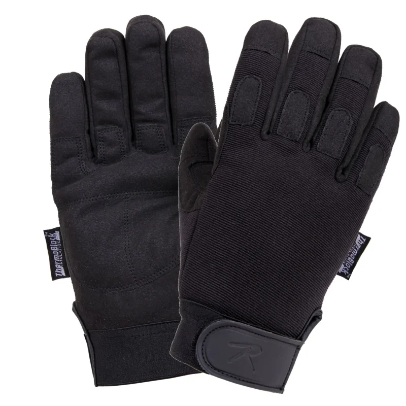 rothco black all purpose cold weather gloves