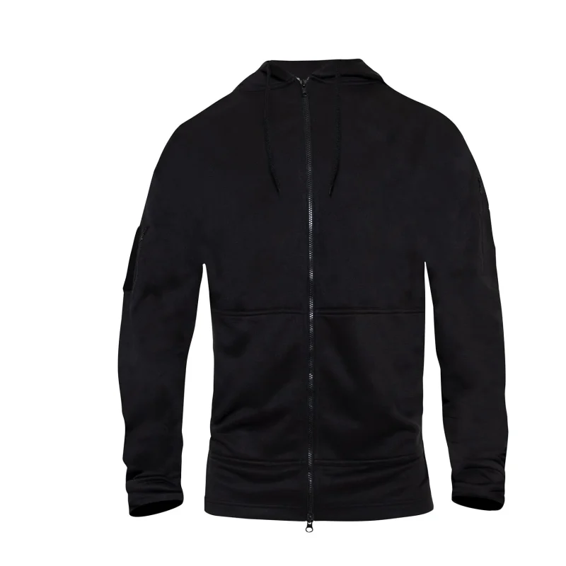 rothco black concealed carry hoodie zip