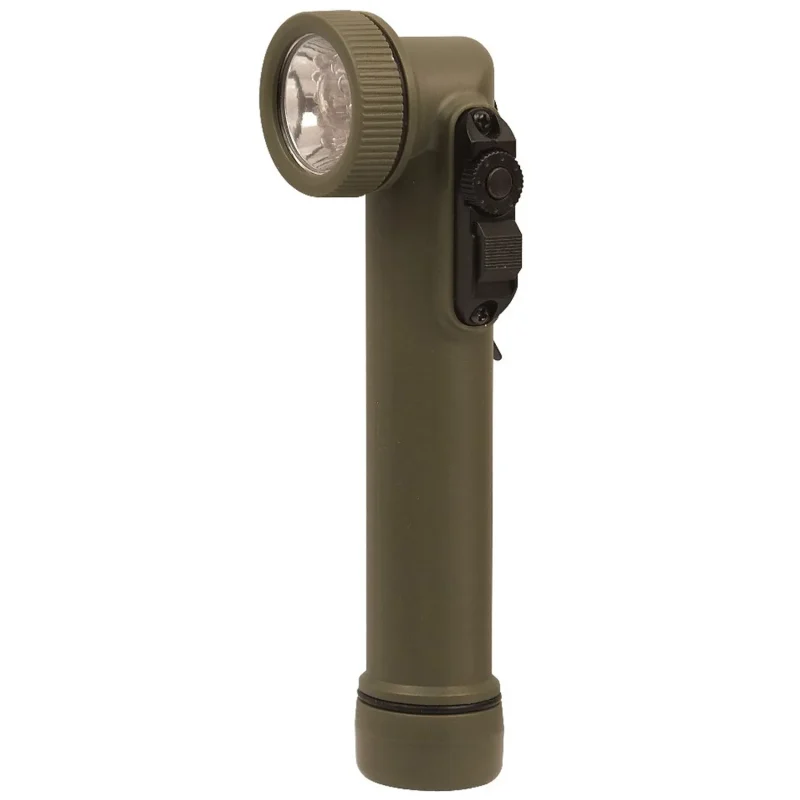 rothco compact led army flashlight anglehead design