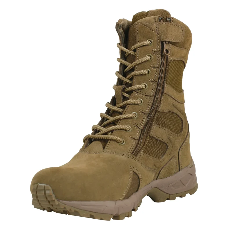 rothco coyote brown ar670 1 zippered deployment boots