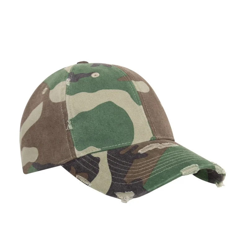 rothco distressed camo low profile cap