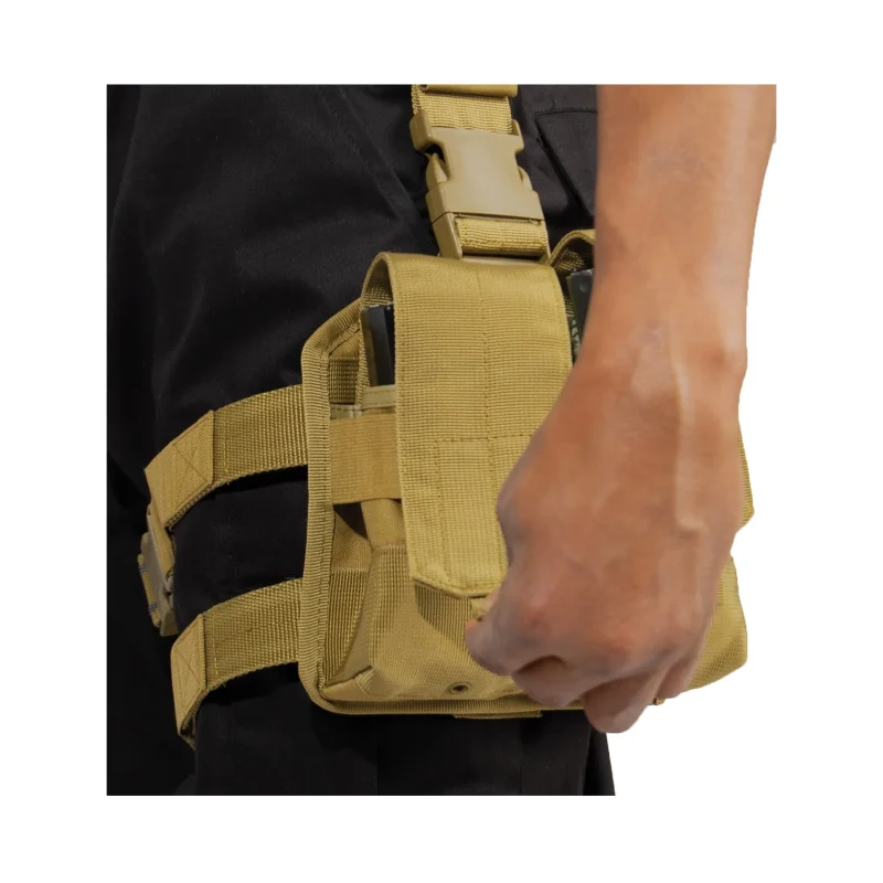 rothco double magazine drop leg pouch