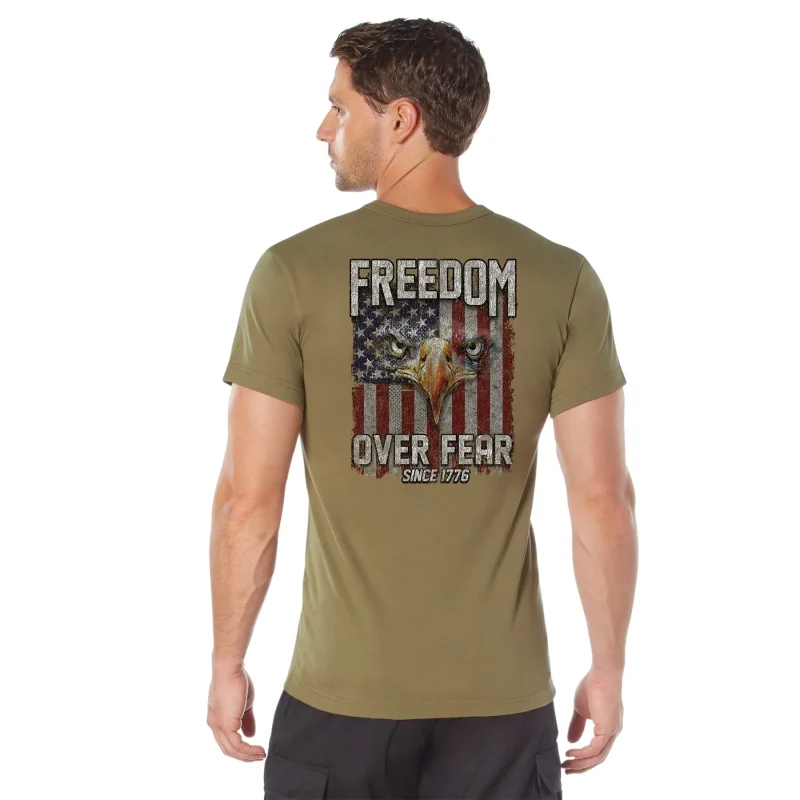 rothco freedom over fear graphic tee