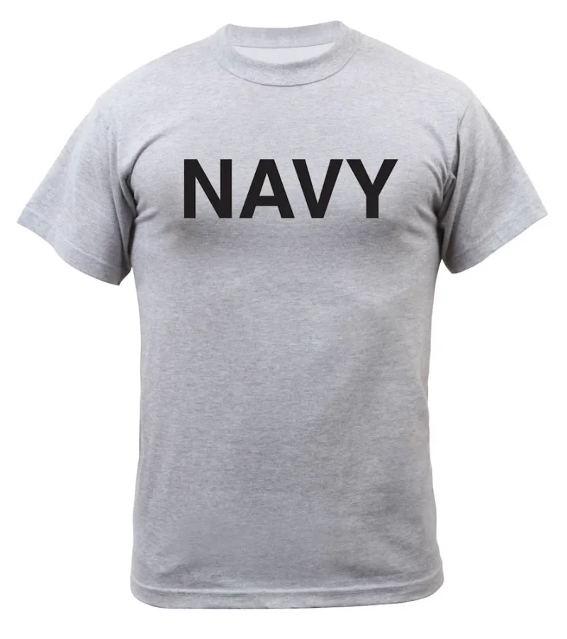 rothco gray pt t shirt navy