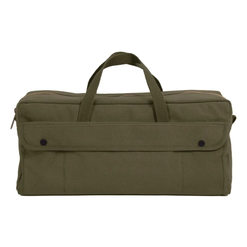 rothco jumbo canvas tool bag with brass zipper