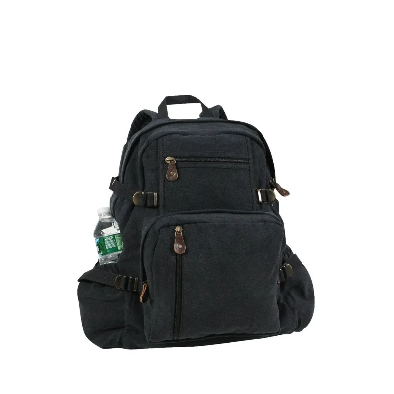 rothco jumbo vintage canvas backpack for travel