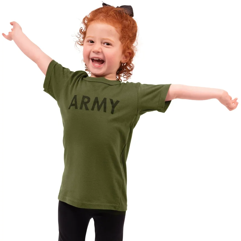 rothco kids army pt training t shirt