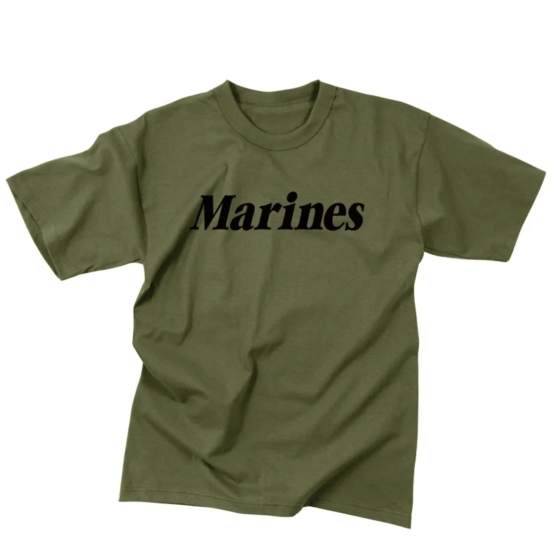 rothco kids marine pt olive drab t shirt