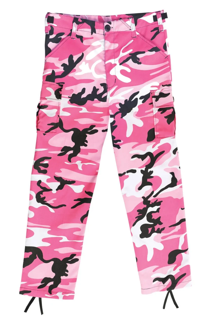 rothco kids pink camo bdu pants