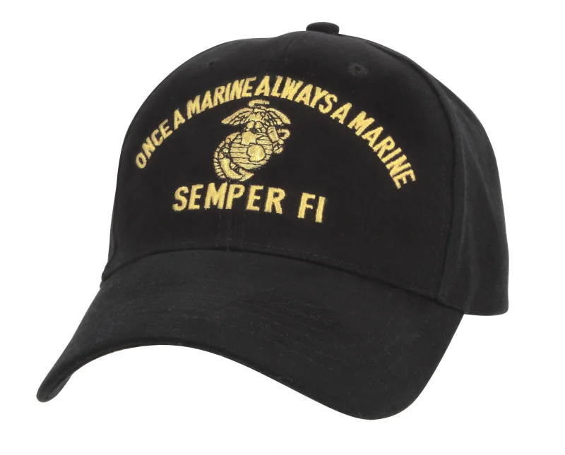 rothco marine semper fi low profile cap once a marine scaled