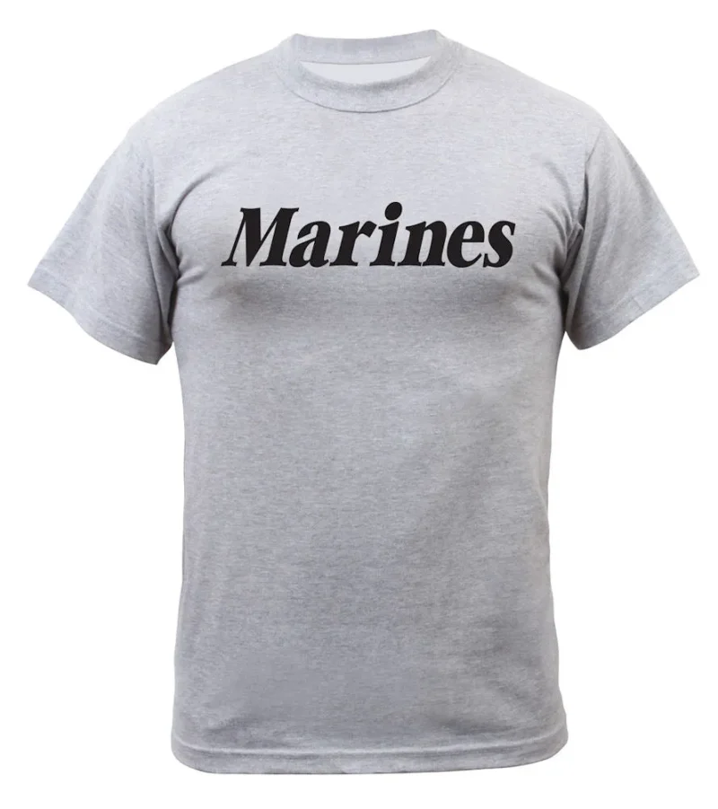 rothco marines pt grey t shirt