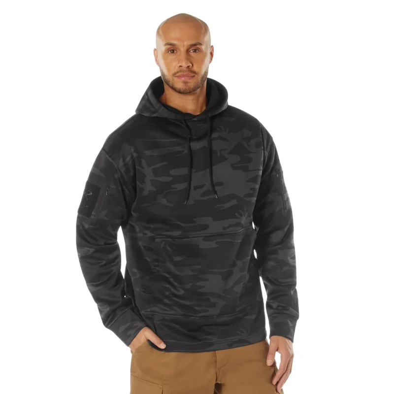 rothco midnight camo concealed carry hoodie