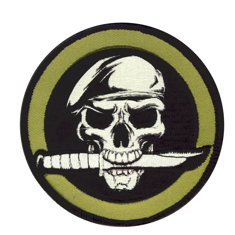 rothco military skull knife patch