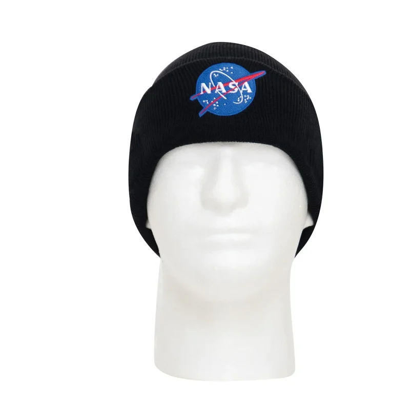 rothco nasa meatball logo embroidered watch cap black