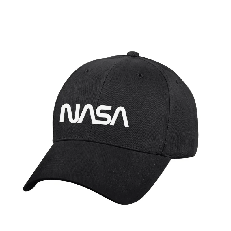 rothco nasa worm logo black low profile cap