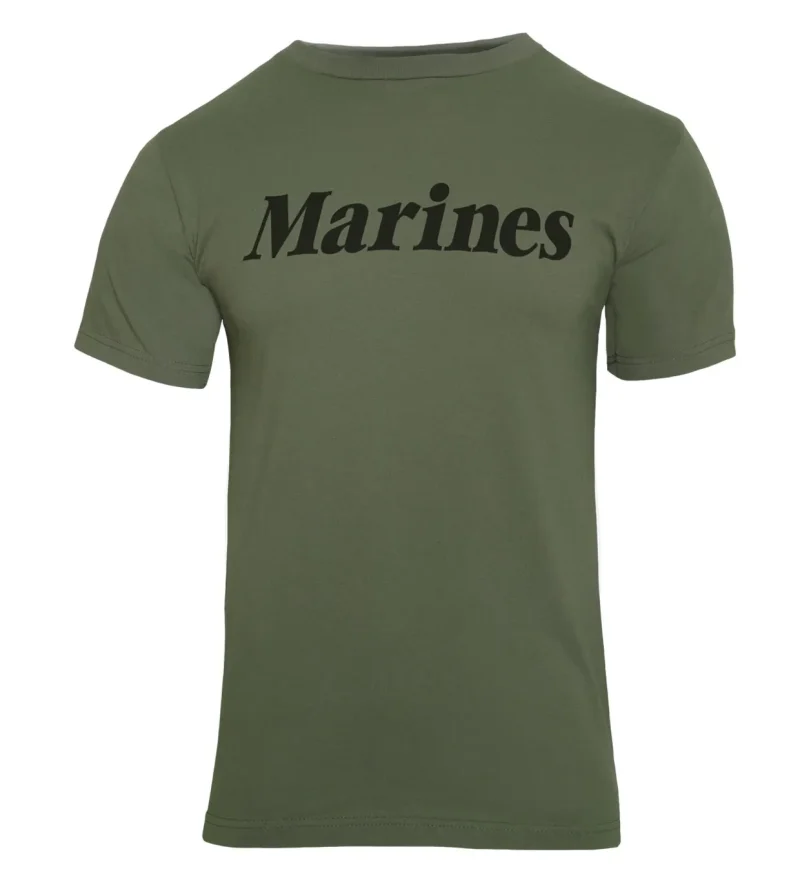 rothco olive drab marine pt shirt military style