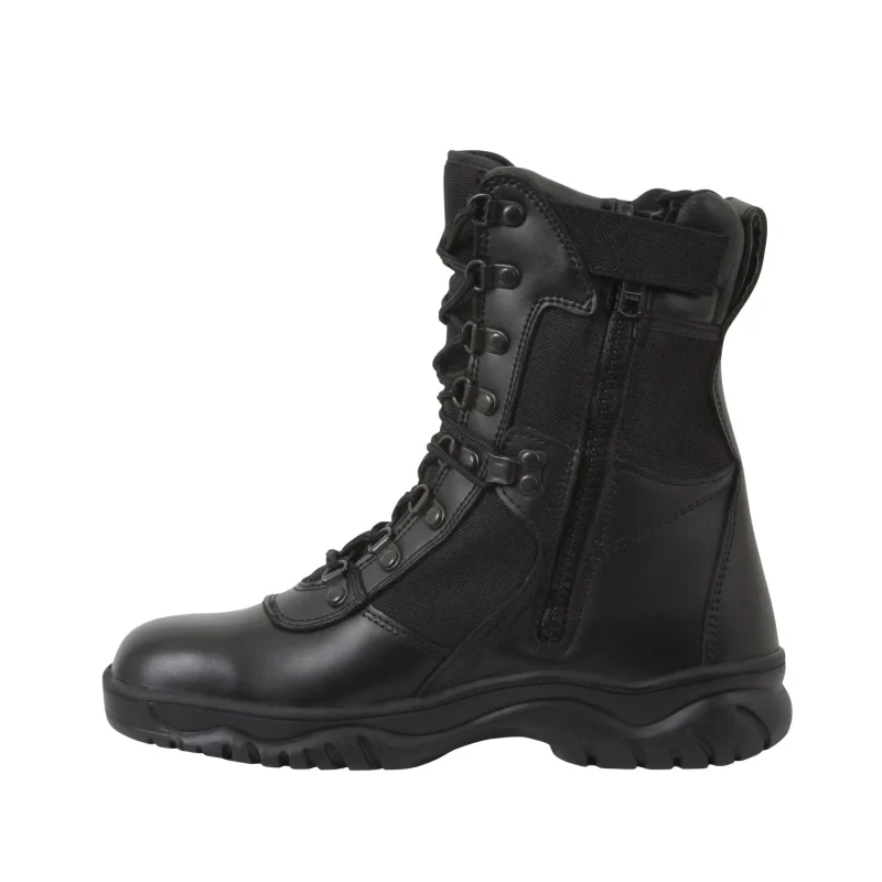 rothco side zip tactical boot for forced entry