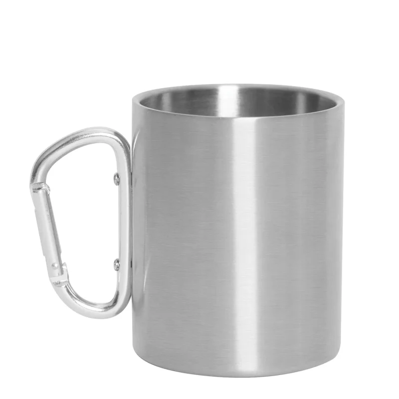 rothco stainless steel insulated travel mug 15oz with carabiner handle