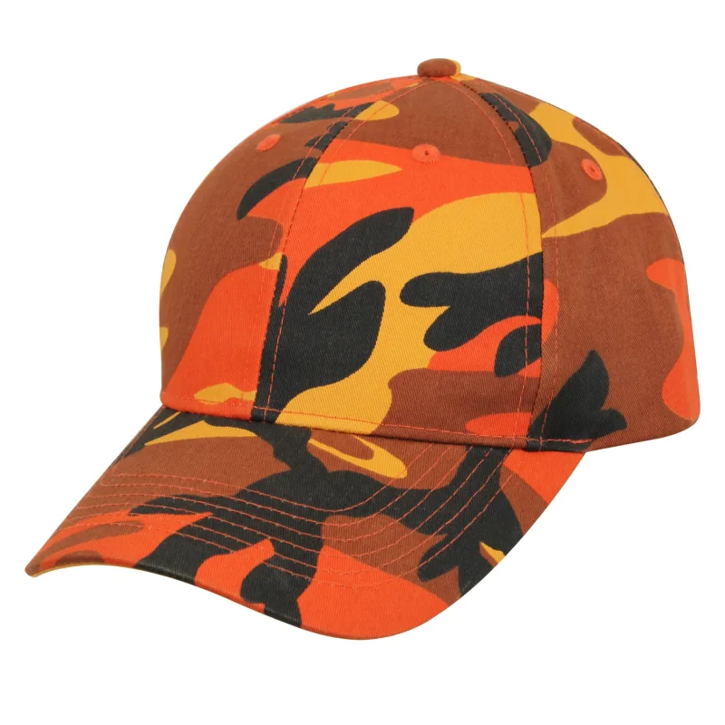 rothco supreme low profile cap savage orange camo