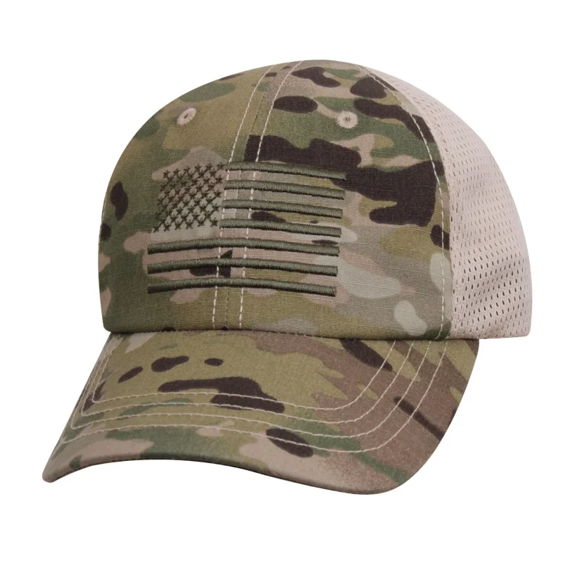 rothco tactical mesh cap with embroidered usa flag