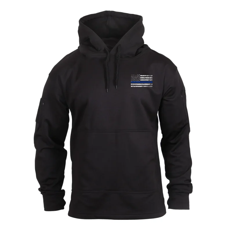 rothco thin blue line concealed carry hoodie for men