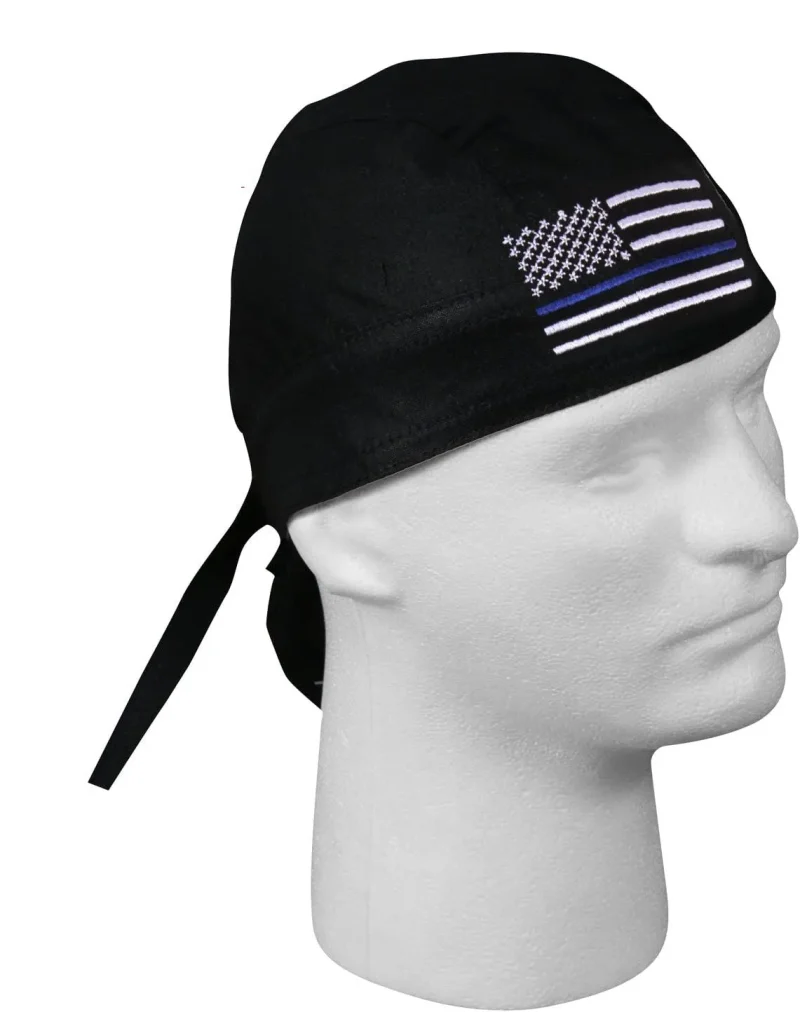 rothco thin blue line headwrap for outdoor use