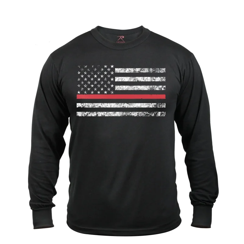 rothco thin red line long sleeve tee