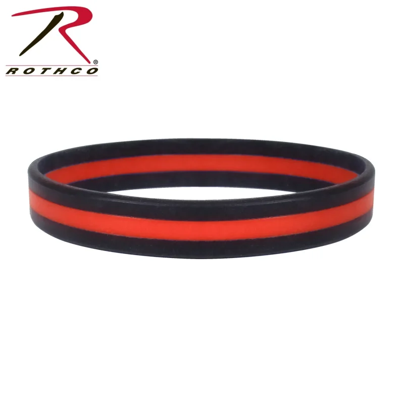 rothco thin red line wristband for firefighters