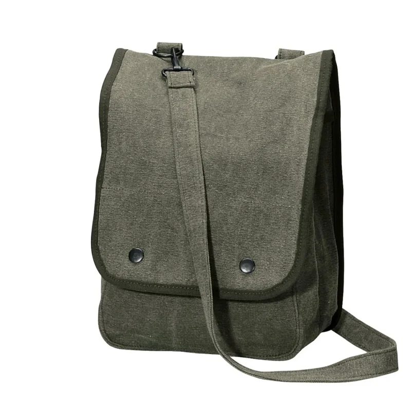 rothco vintage canvas shoulder map bag