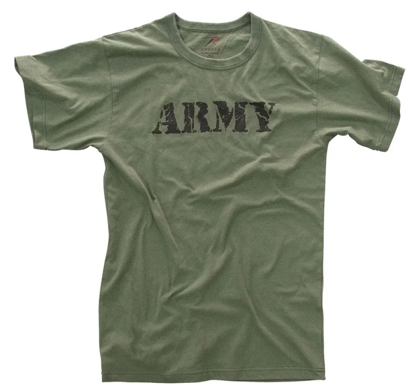 rothco vintage olive drab army stencil t shirt