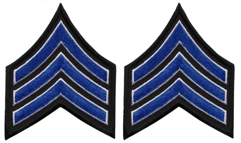 royal black chevrons with white edges