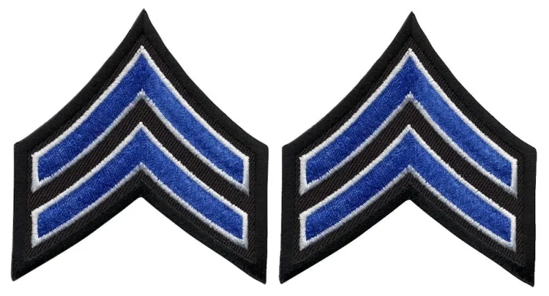 royal chevrons with white edge on black