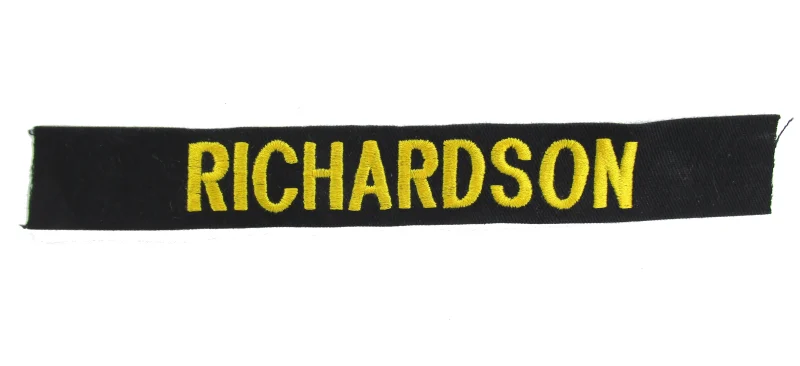 sew on black name tapes durable fabric scaled