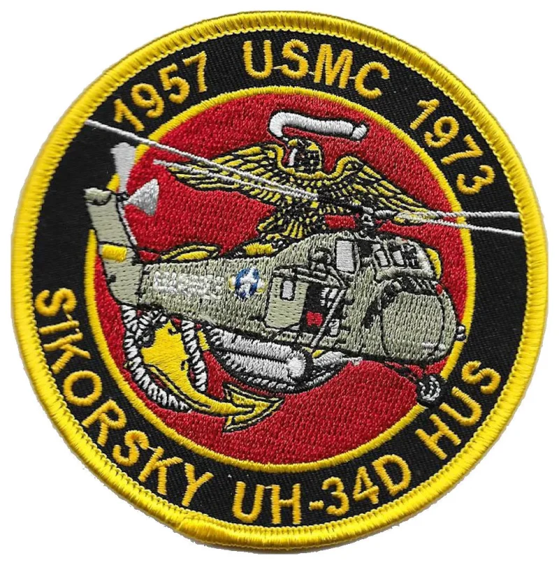 sikorsky uh 34d usmc helicopter sew on patch