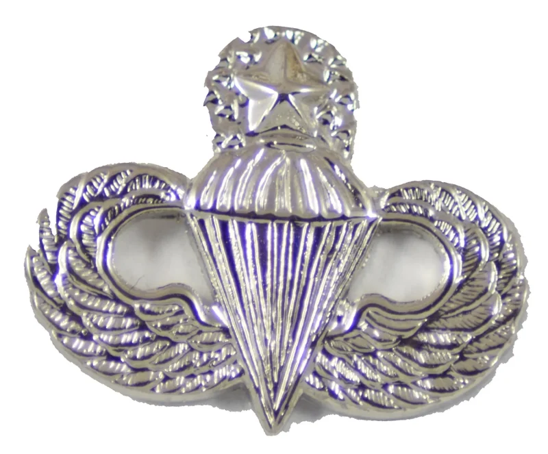 silver paratrooper pin small clearance sale