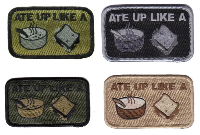 soup sandwich morale patch hook backing clearance colors