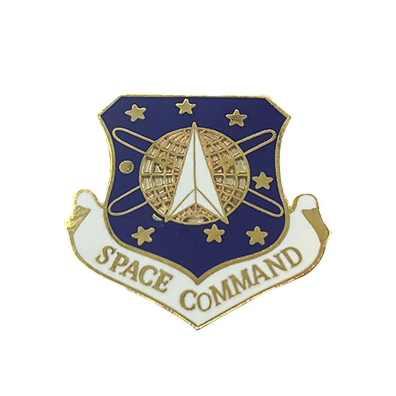 space command metal pin air force collectible