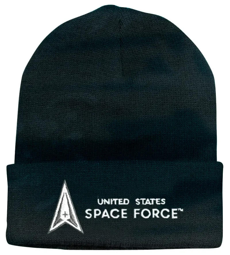 space force logo embroidered watch cap