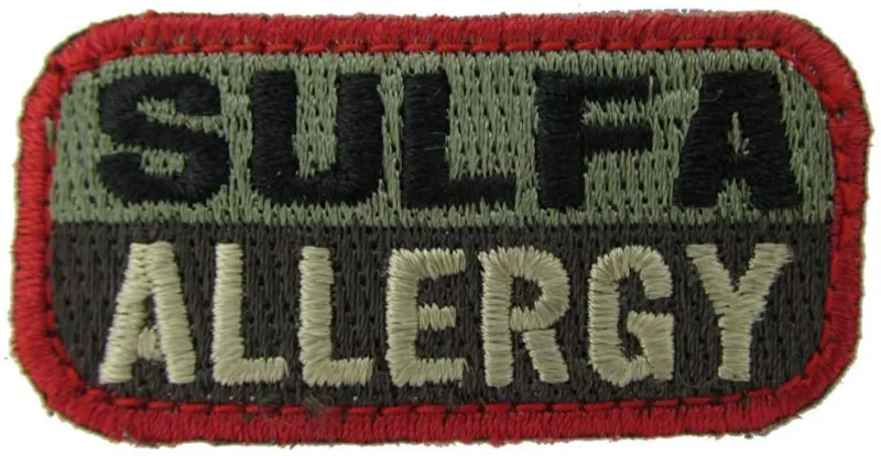 sulfa allergy patch foliage green