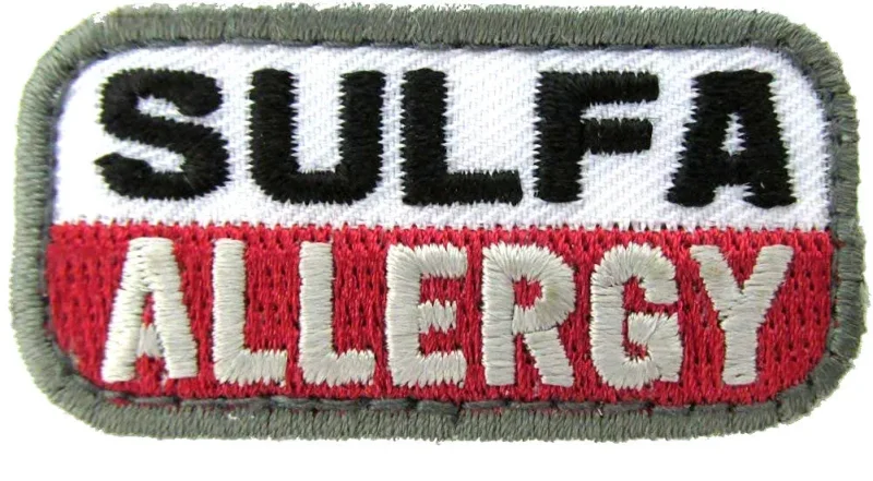 sulfa allergy patch medical grade