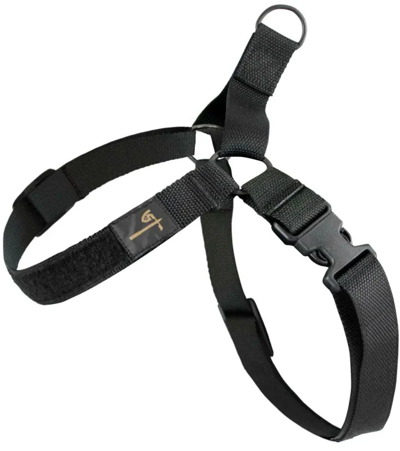 tactical dog harness with hook loop tags